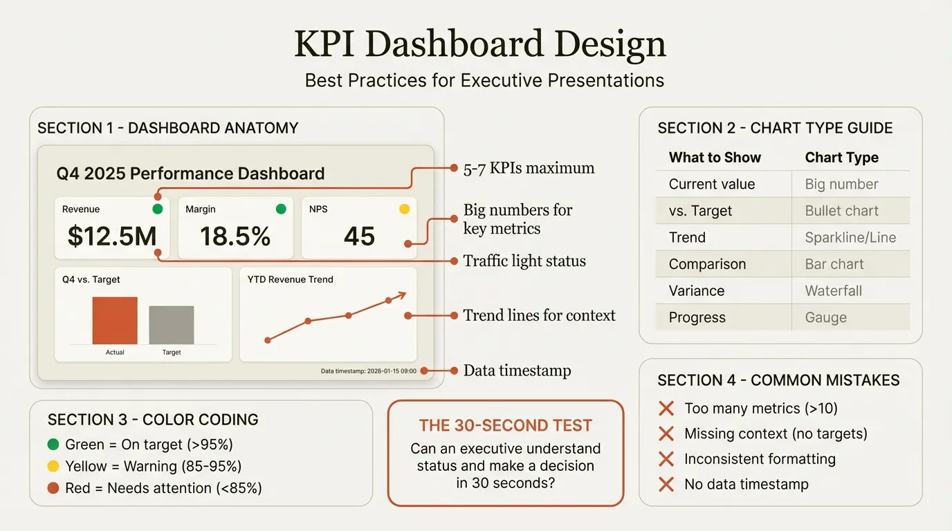 KPI dashboard design principles