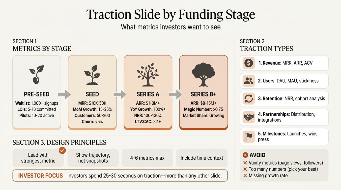 Traction Slide by Funding Stage