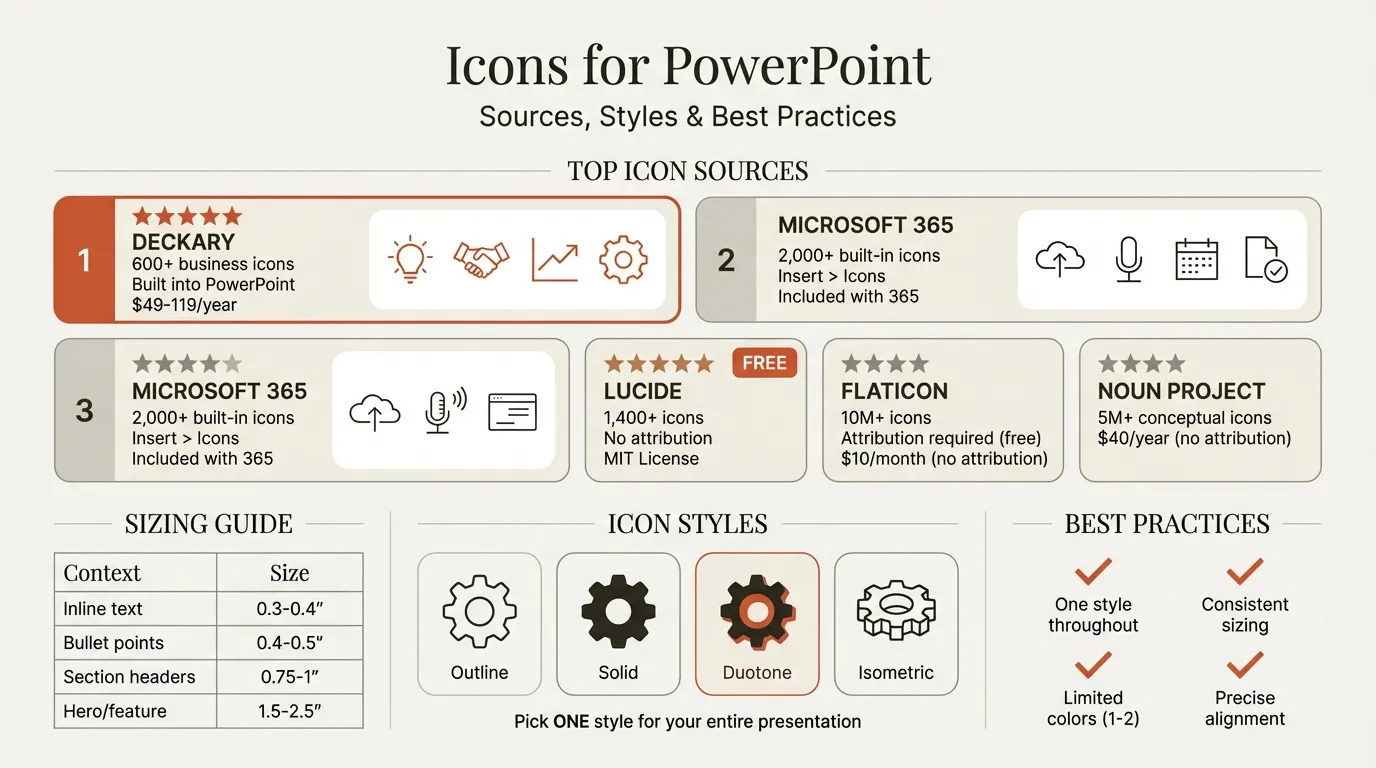 Icons for PowerPoint overview