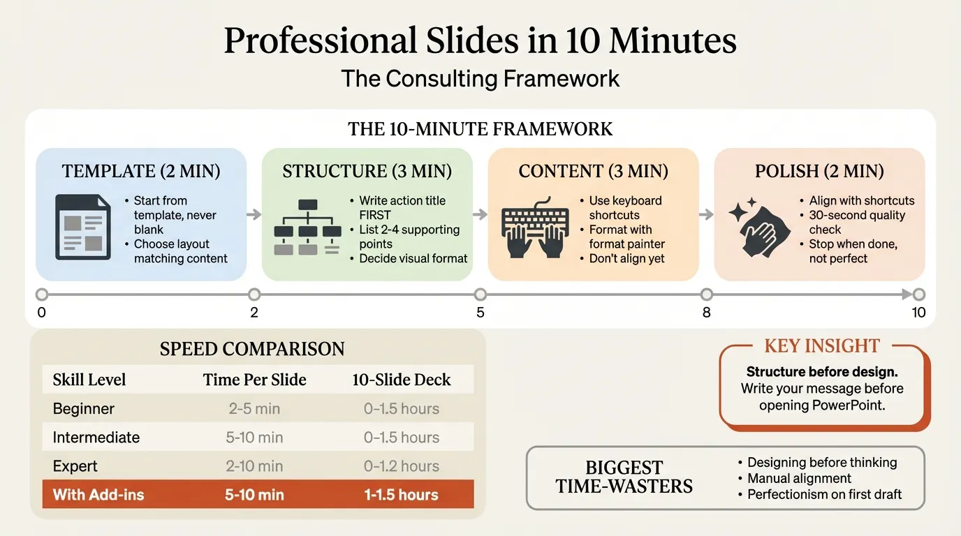 The 10-minute framework for creating professional slides fast