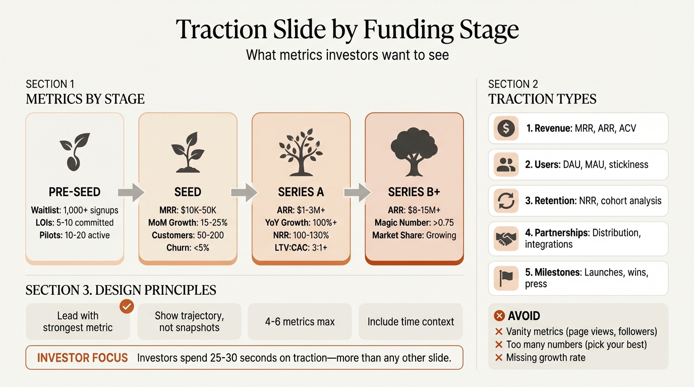 Traction Slide by Funding Stage